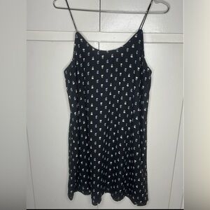 Boho spaghetti strap slip on dress. Breathable. Med.